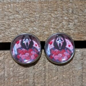 💟 Ghostface Stud Earrings